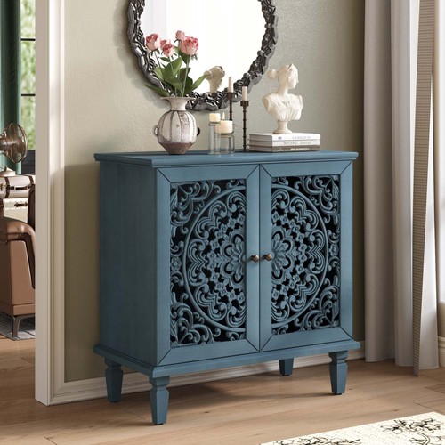 Vintage door accent cabinet - accent,