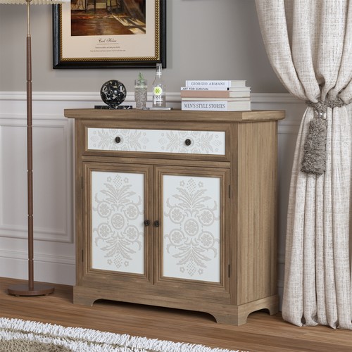 Rustic vintage accent cabinet - accent,