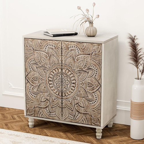 Accent cabinet with doors - cabinet,