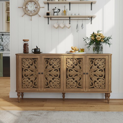 Retro carved sideboard - carved,
