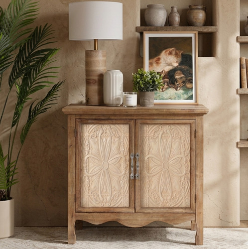 Vintage style carved - style, 2-door