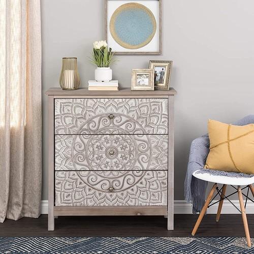 Accent cabinet with drawers - cabinet,
