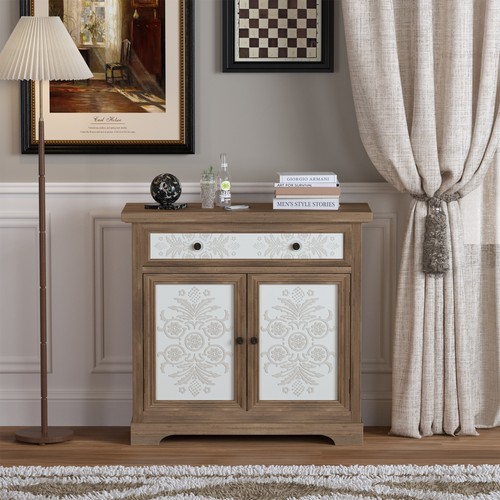 Rustic vintage accent cabinet - rustic,